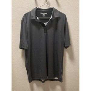 NWT Greg Norman ML75 Signature Series Gray Play Dry Poly S/S Polo Shirt Sz. L